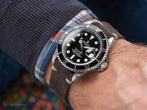 rolex submariner 41mm rubber strap